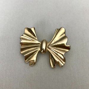 Vintage Gold Bow Brooch